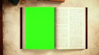 Opening Book Green Screen Video, No Copyright Free video, NP Creative