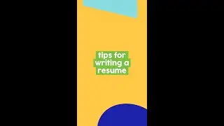 tips for writing a resume 📝