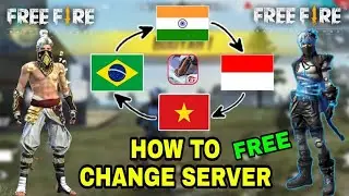 How to change server in Free Fire |Dusare Server me kaise jaye id kaise banaye |2021