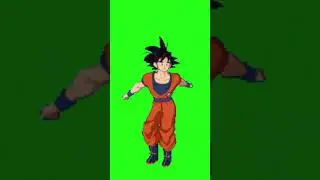 Goku Dancing Green Screen #greenscreen #goku #dbz #anime #chromakey #animegreenscreen