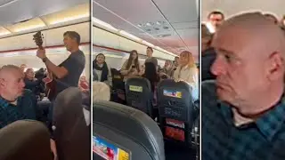Church Group Breaks Into Song On Plane, Dude Is NOT Impressed