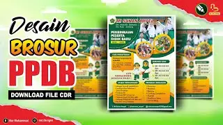 Desain Brosur PPDB Sekolah MI Sunan Ampel -  Download File CDR !! Nur Designs