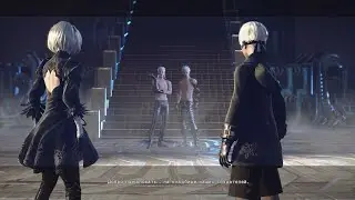 NieR: Automata (29) Корабль пришельцев. Запершийся робот. Хитрый робот