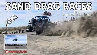 Sand Drag Racing, and Long Jump Competition! Moses Lake Washington Sand Dunes 2024!