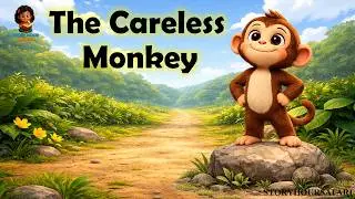 🐵 The Careless Monkey 🌿 | English Moral Story For Kids 📖