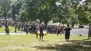 BOSTON FREE SPEECH RALLY LIVE STREAM - ANTIFA