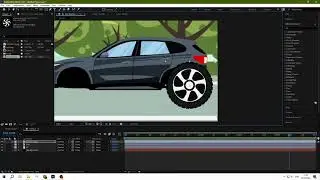 After Effects Basics  -  Car Wheel Auto Drive