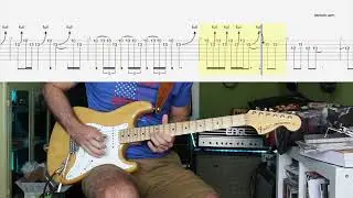 Deep Purple - Smoke on the Water MIJ Osaka 16 Guitar Solo LESSON