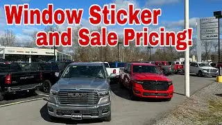 Ram and Jeep CDJR Dealership Window Sticker and Sales Pricing!