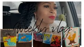 They invaded our meal Prep!|| snowed in sip and paint• Fashion Interview!