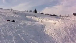 Трамплин+Ватрушка=Упал