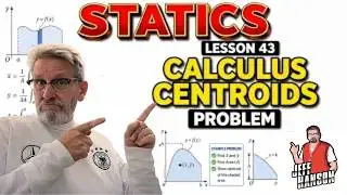Statics: Lesson 43 - Centroids by Calculus Example Problem