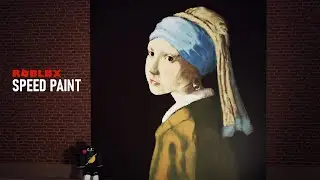 The Girl With a Pearl Earring Study on Roblox! | Roblox Spray Paint