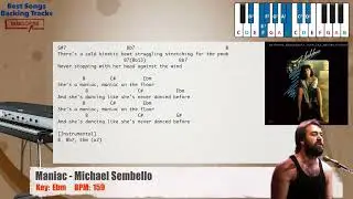 🎹  Maniac - Michael Sembello Piano Backing Track with chords and lyrics