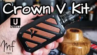 Uwell Crown V Kit - Dual 18650 box mod + subohm tank