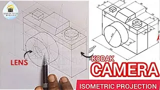 HOW TO DRAW A KODAK CAMERA IN TECHNICAL DRAWING AND ENGINEERING GRAPHICS 