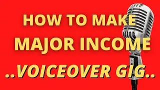 How To Make Money With Voiceover GIG! (Passive Income)