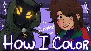 HOW TO COLOR DIGITAL ART | ♡Tips and Timestamps♡