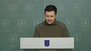 Ukraine President (Zelenskyy) update the status of Ukraine on Feb 26, 2022, Time: 5:10PM