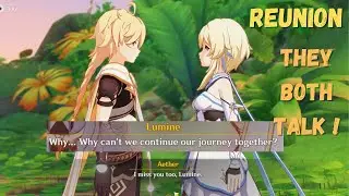 Lumine and Aether Conversation (THEY BOTH SPEAK!) | Archon Quest Clip