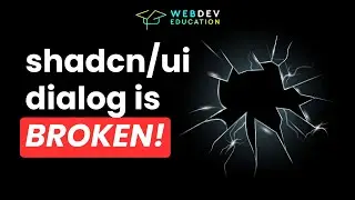 Shadcn ui dialog is BROKEN! .. Let's fix it! 🔨