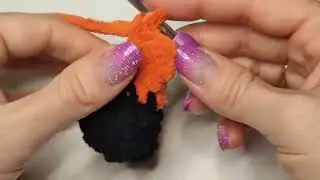 Лисёнок из плюшевой пряжи