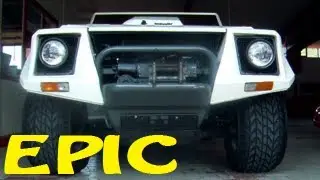 Lamborghini LM002 - Ride, Revs and Highspeed on German Autobahn