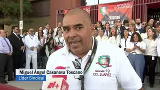 Se manifiestan trabajadores del Poder Judicial del Estado