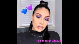 Pop Of Blue & Purple Makeup Tutorial | Gianella Miracle