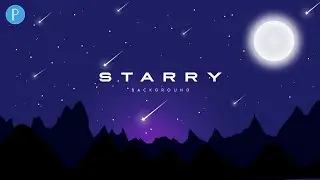 Vector illustration tutorial for beginners || Starry background in pixellab