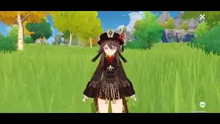 hu tao idle animations from up close