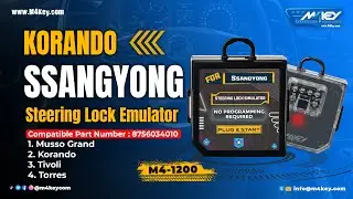 SsangYong Korando Smart Keyless System M4KEY Steering Lock Emulator (Plug & Play)