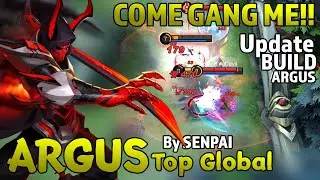 KING Offlaner -  Argus Best Build 2021 [ Top Global Argus Gameplay ] By SENPAI - Mobile Legends