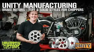 Unity MFG Stainless Steel Brake Rotors - Tuff & Solid Styles For Custom Motorcycles & Choppers