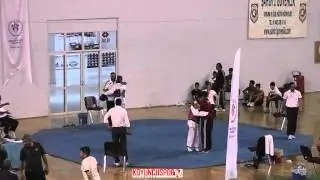 55kg Final Zeliha Agris vs Hatice Cagliyan (Turkish Junior TKD Championships 2015)