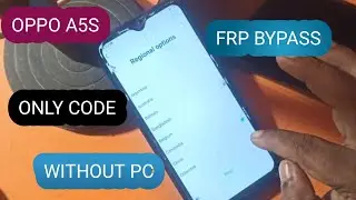 OPPO A5S, A3s GOOGLE ACCOUNT BYPASS