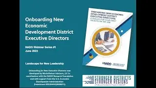 Landscape for New Leadership: Onboarding New Economic Development District Executive Directors