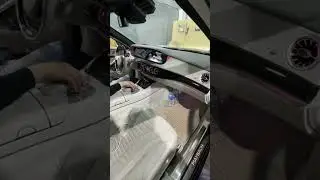 Mercedes Benz Майбах / установка Ambient подсветки воздуховодов / проекция логотипа #mbcoding