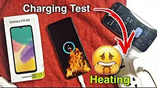 Samsung F14 5G Charging Test -🔥 heating problem | samsung f14 25w fast charging heat