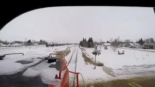 Train Ride - Dash8-ing Through the Snow ( Cab Ride )