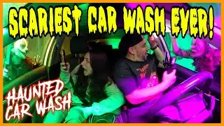 THE HAUNTED CAR WASH IS SO SCARY!!! | HAUNT | OC