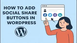 How to Add Social Share Buttons in WordPress | wordpress tutorial for beginners