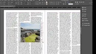 InDesign Creative Cloud - story jumps,  adding text, add page #, adding a graphic