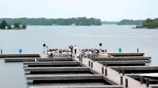Time-lapse of our barefoot dock wedding ceremony!