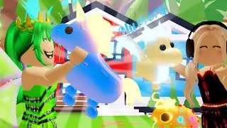 Turning Diamond and Golden pets NEON in Adopt me! 💎🌟