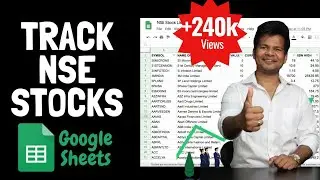 How to track NSE Stocks on Google Sheets? (Real-time Stock Price) | Trade Brains
