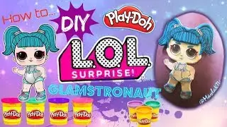 Easy DIY PlayDoh LOL Doll Confetti Pop Ultra Rare GLAMSTRONAUT - Stop Motion Animation