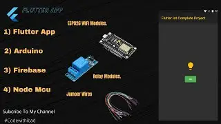 4) Flutter IoT || Flutter &  firebase IoT || Firebase setup For Arduino || Arduino code For nodeMcu