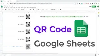 Google Sheets: Generate QR Code