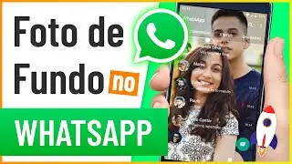 Como Colocar MINHA FOTO COMO TEMA do WhatsApp - Atualizado